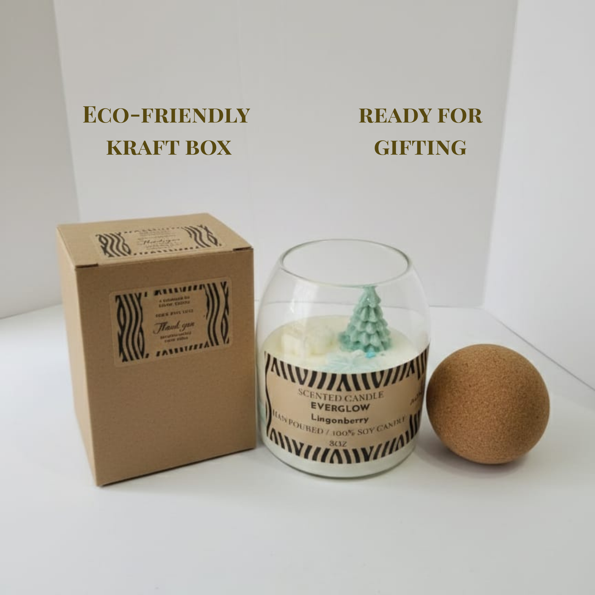 EVERGLOW Soy Candle – Lingonberry Spice | Limited Winter Edition