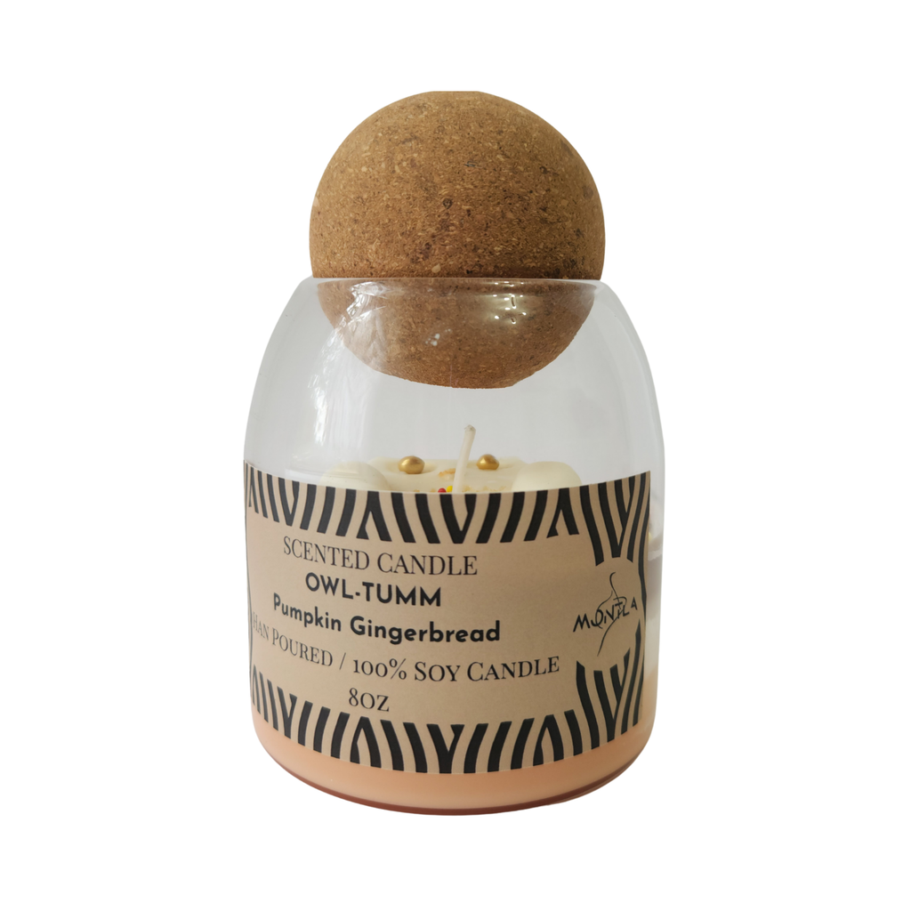 OWL-TUMM Soy Candle – Pumpkin Gingerbread | Limited Autumn Edition